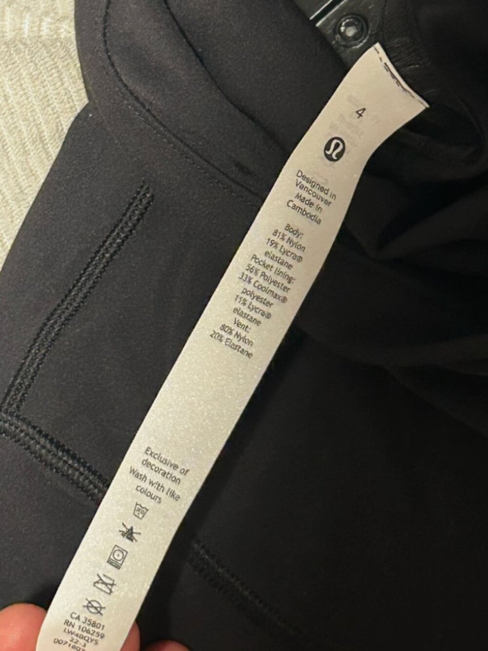 Lululemon Hooded Define Jacket *Nulu Black (Fourth Release) Size 4 - Picture 7 of 10
